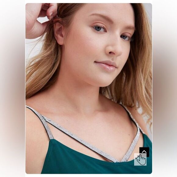 TORRID Swing Cami - Foxy Knit,            Jewel Green, size 2 (18-20, 2X) - Picture 4 of 12